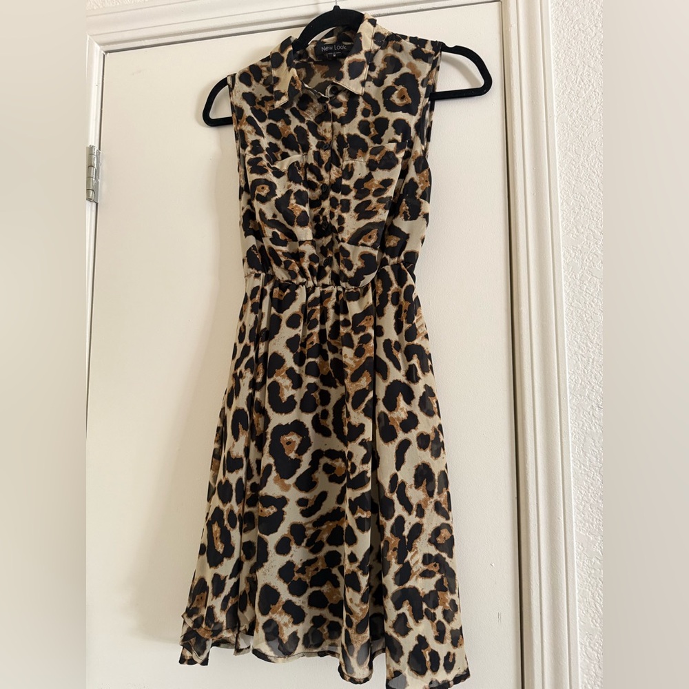New Look leopard print Midi Dress